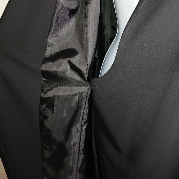 Vintage Mary McFadden Black Wrap Dress Blazer Long Sleeve Elegant Photos Sizing - Picture 13 of 16